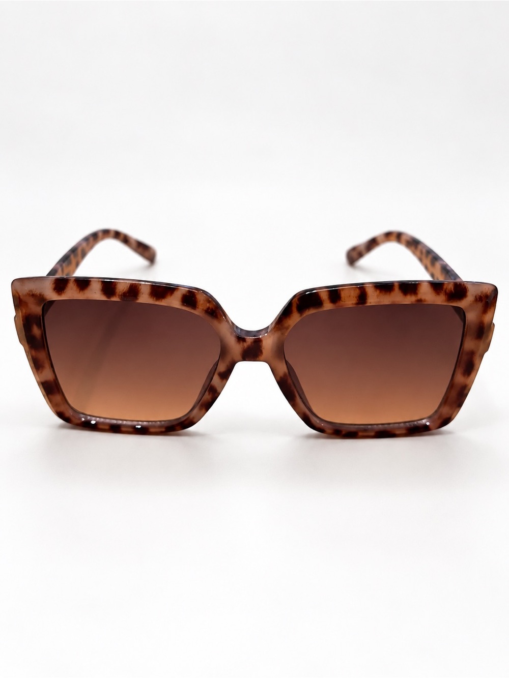 Tahari Tortoiseshell Square Sunglasses - Brown Gradient